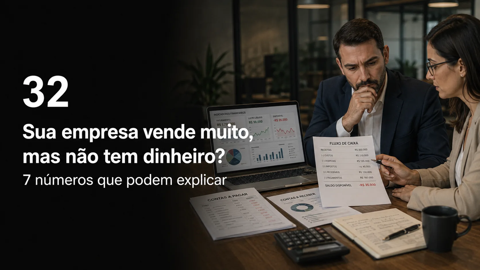 Sua empresa vende muito, mas não tem dinheiro? 7 números que podem explicar